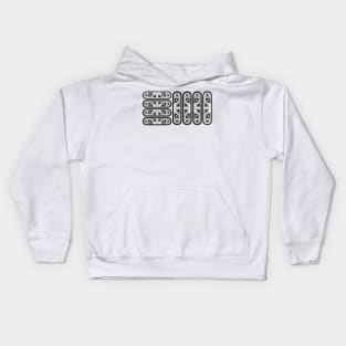 colour in geometrics Kids Hoodie